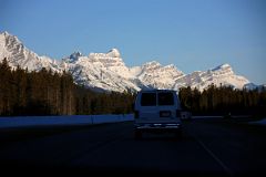 08 Waputik Peak, Pulpit Peak, Crowfoot Mountain, BowCrow Peak Morning From Trans Canada Highway At Lake Louise Near The Icefields Parkway.jpg